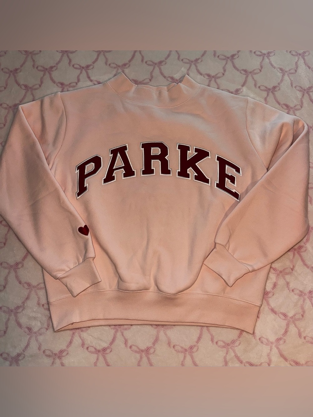Parke mockneck Valentine’s Day Peony rare release size S/M NWOT